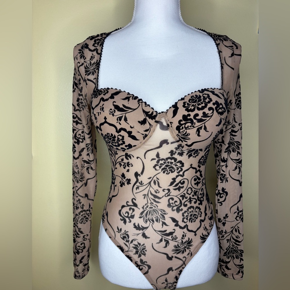 Windsor Black Floral Bodysuit